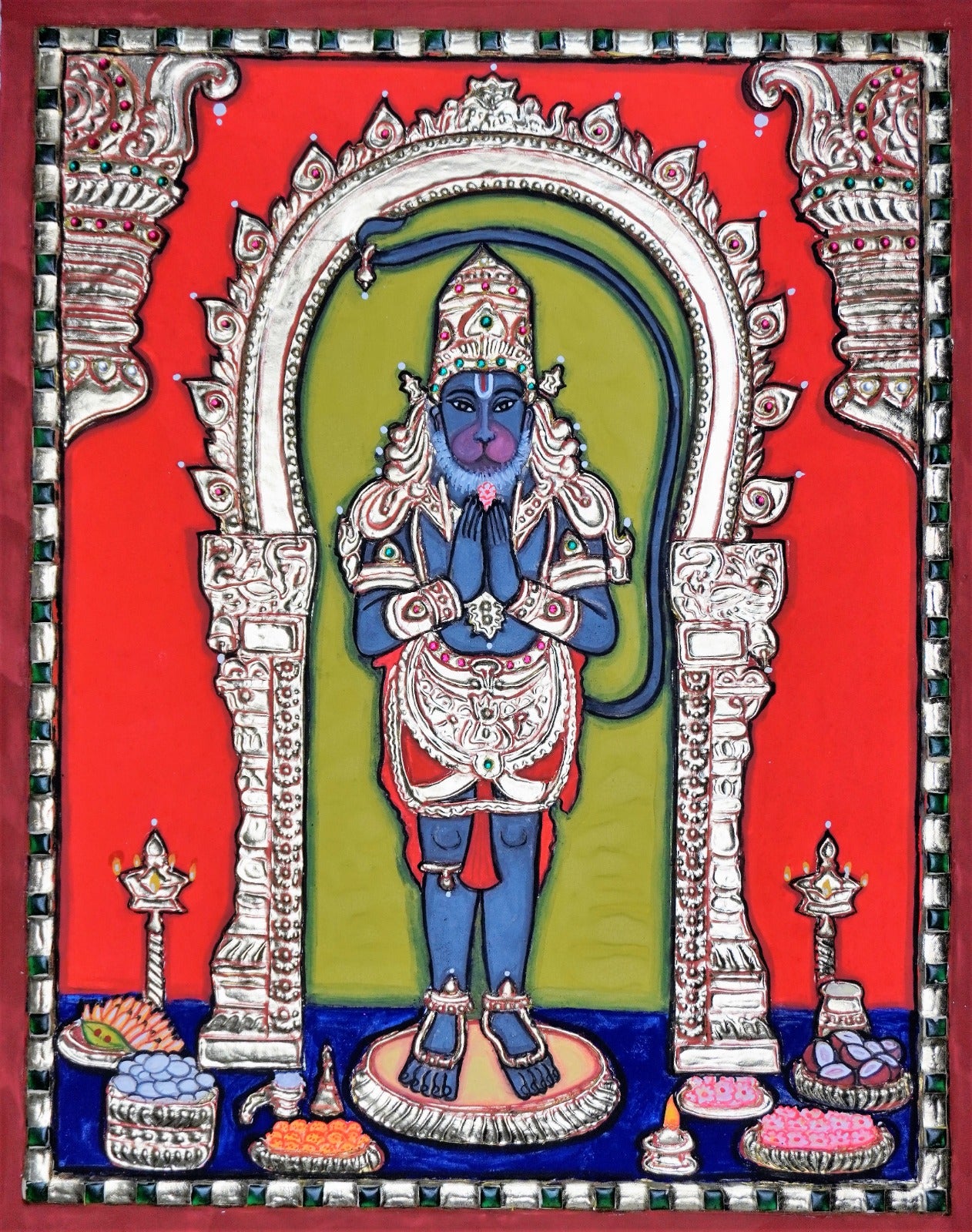 Lord Hanuman in His Divine Form