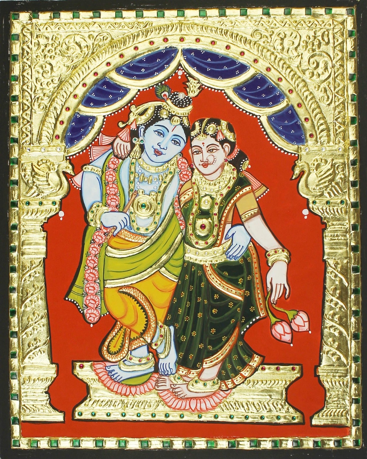 Radha Krishna South Thanjavur painting
