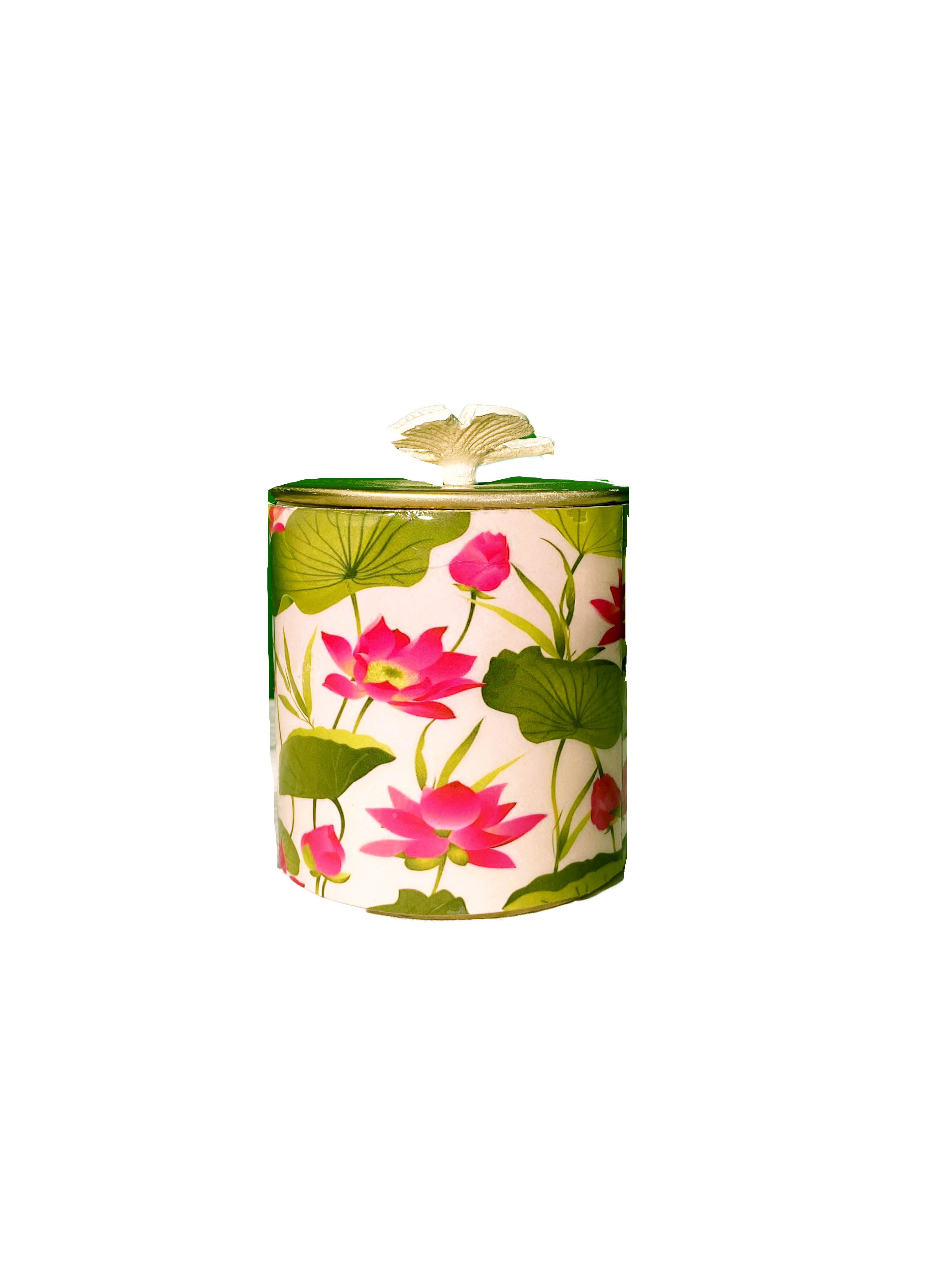 Lotus 4-Inch Decorative Jar