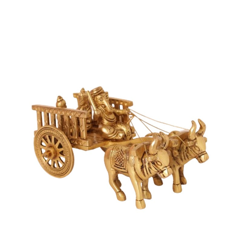 Cow Cart Ganesh Lakshmi Saraswathi