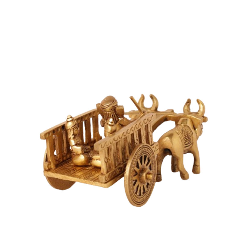 Cow Cart Ganesh Lakshmi Saraswathi
