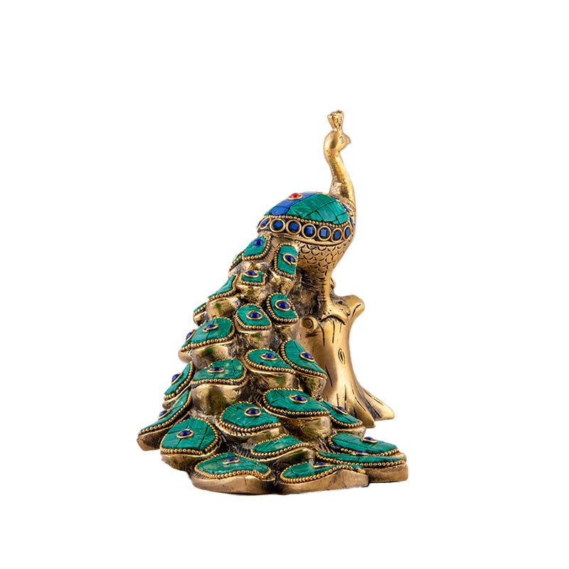 Brass Peacock Diya