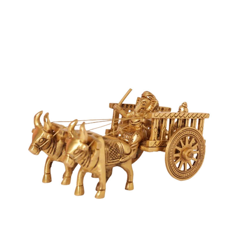 Cow Cart Ganesh Lakshmi Saraswathi