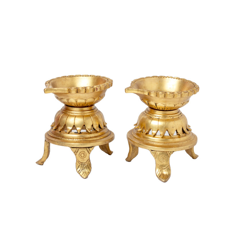 Plain Diya Set